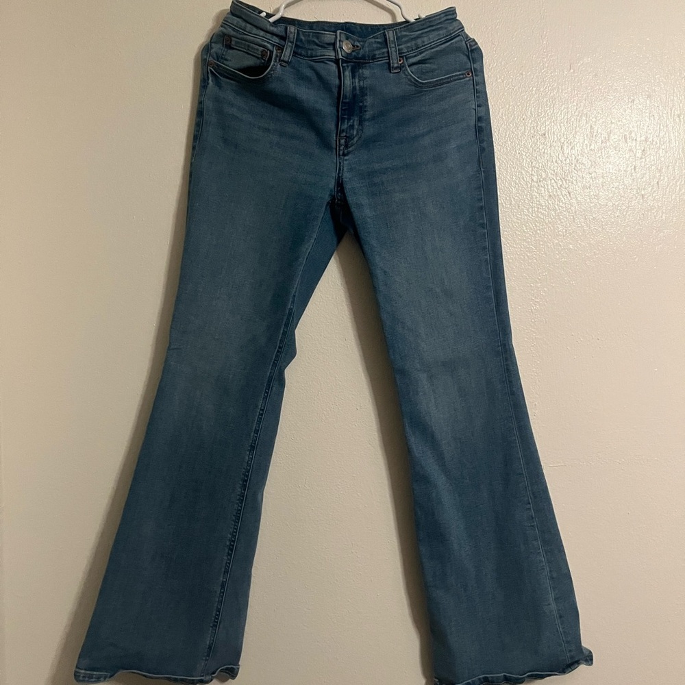 Aeropostale Blue Flare Wide Leg Jeans